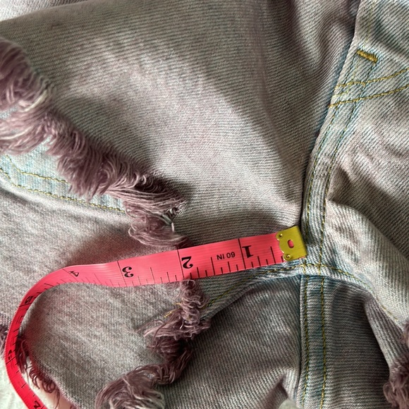 Levi’s 501 Jean Shorts Purple Color Size 26 - Picture 6 of 13